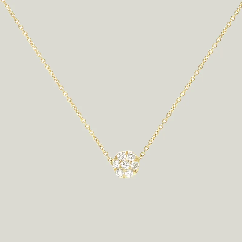 Pave Bead Necklace - Diana Mitchell (Consigned)