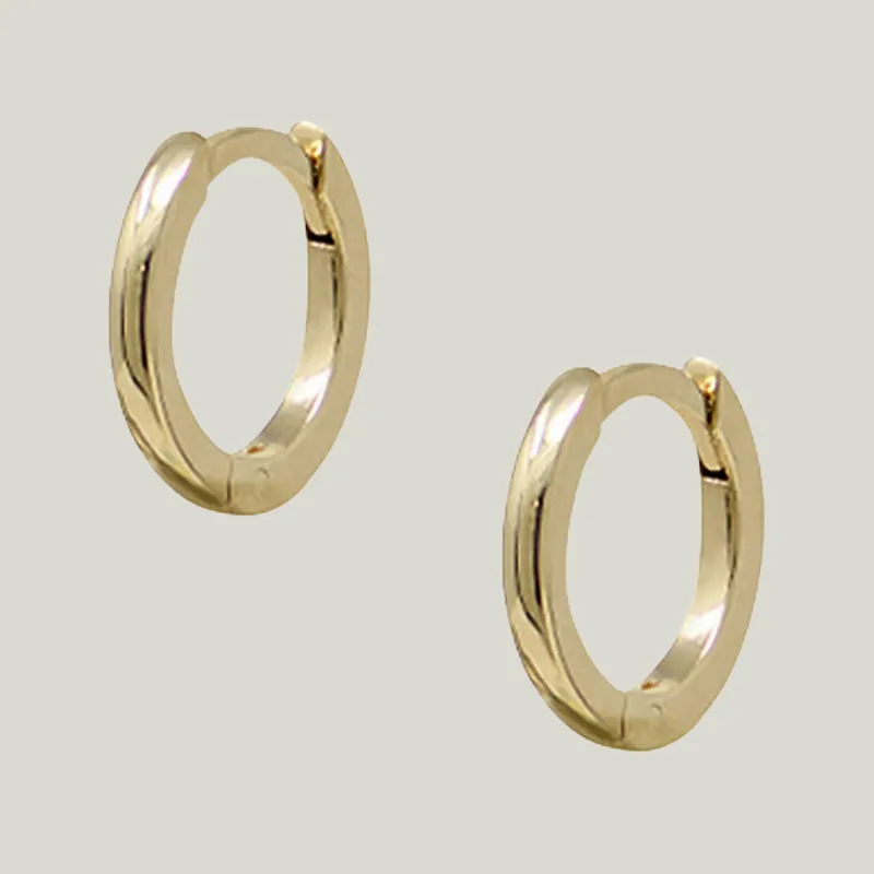 Classique 10mm Gold Hoops - Anzie (Consigned)