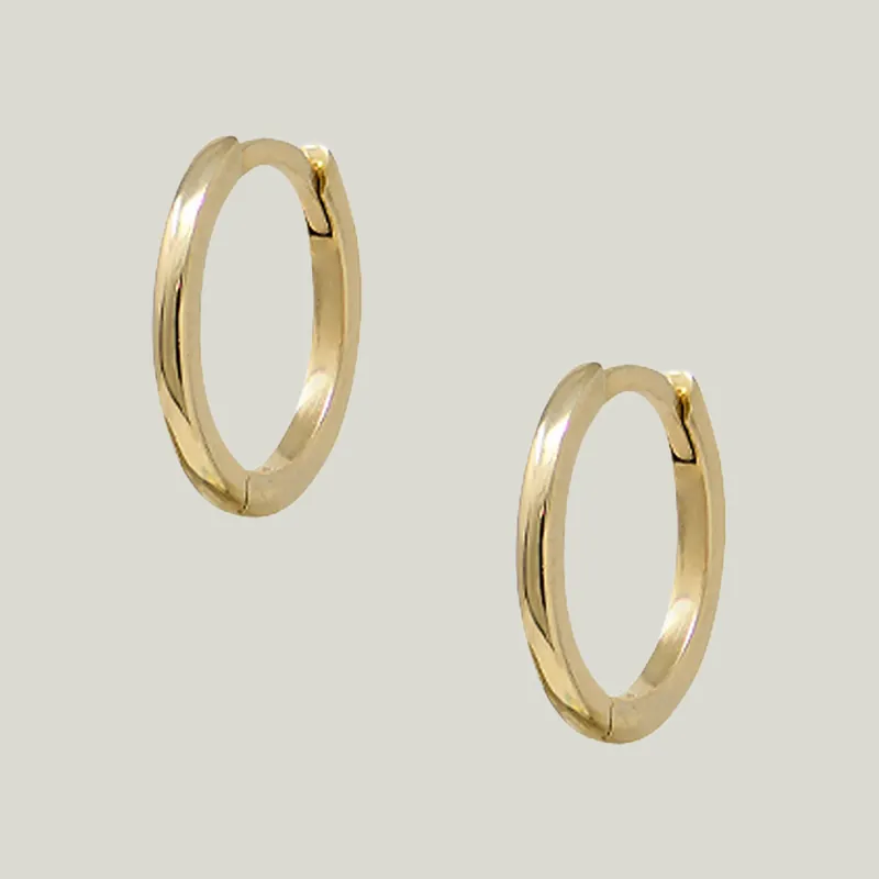 Classique 12mm Gold Hoops - Anzie (Consigned)