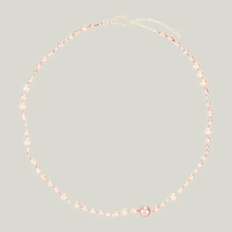 Notting Hill Chunky Pearl Strand Necklace - Allison Alane (Dropship)