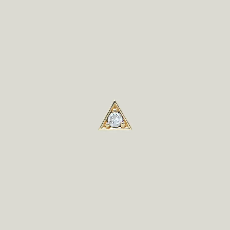 Cléo Diamond Triangle Stud - Anzie (Consigned)