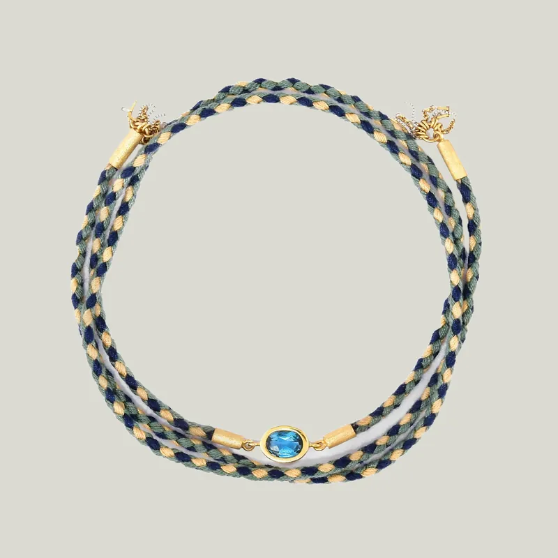 Resort Braided Ankle Bracelet - Carolina Neves (Consigned)