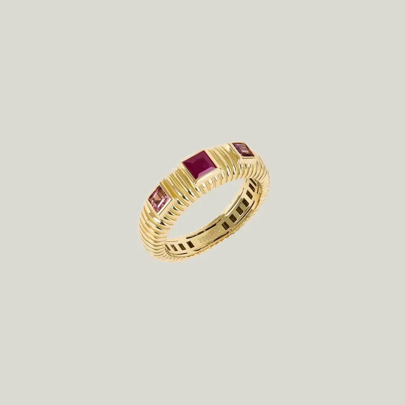 La Mère Ring With Tourmaline And Ruby - Carolina Neves (Consigned)
