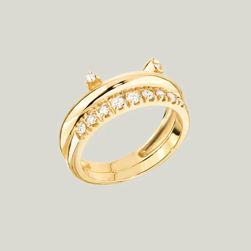 Curve Double Band Ring - Carolina Neves (Consigned)