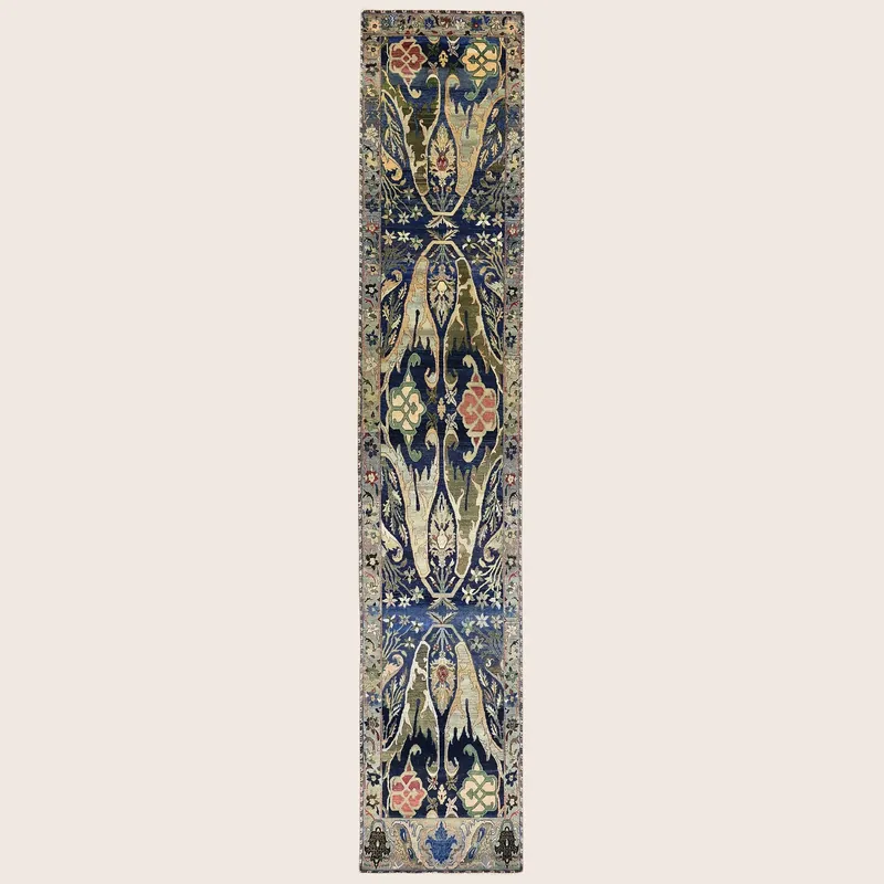 Blue Alchemy Traditional Wool Runner - 2'11" x 17'2"