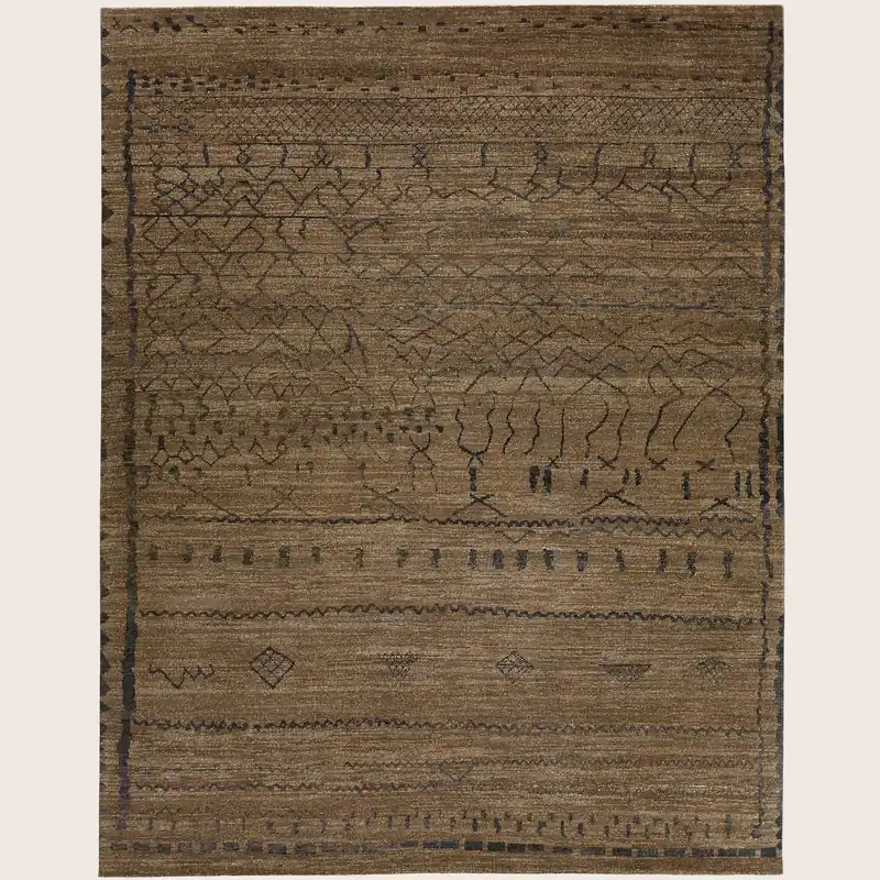 Brown Alchemy Transitional Wool Rug - 9'3" x 11'9"