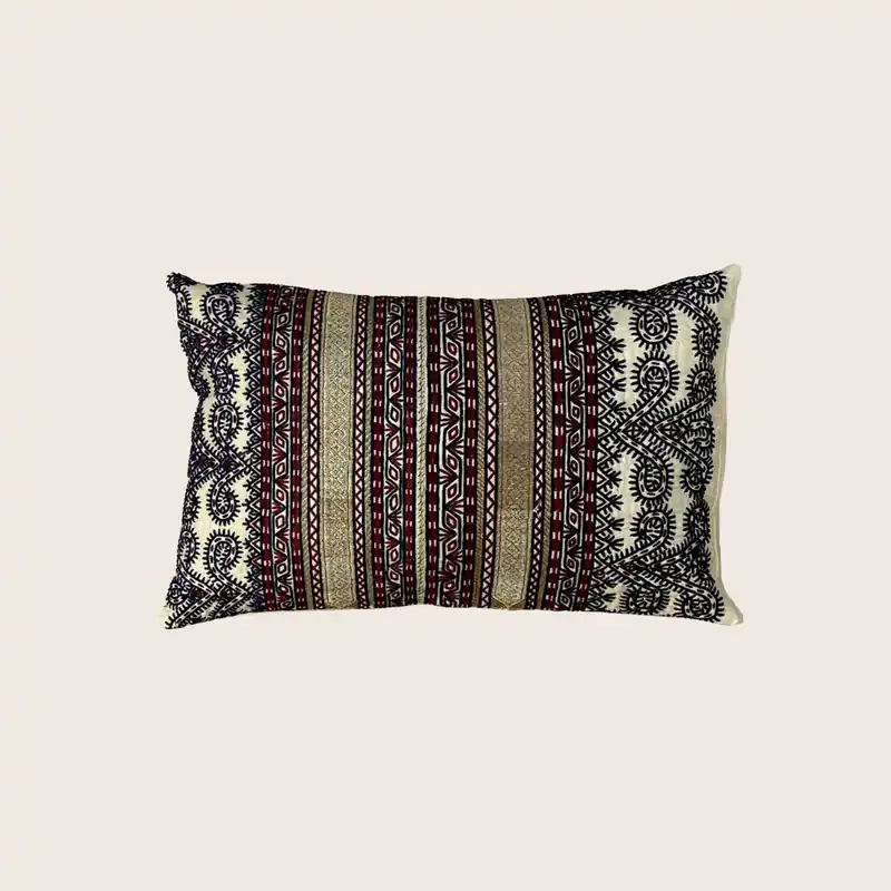 Vintage Afghan Tribal Lumbar Pillow - Threads Soft Goods