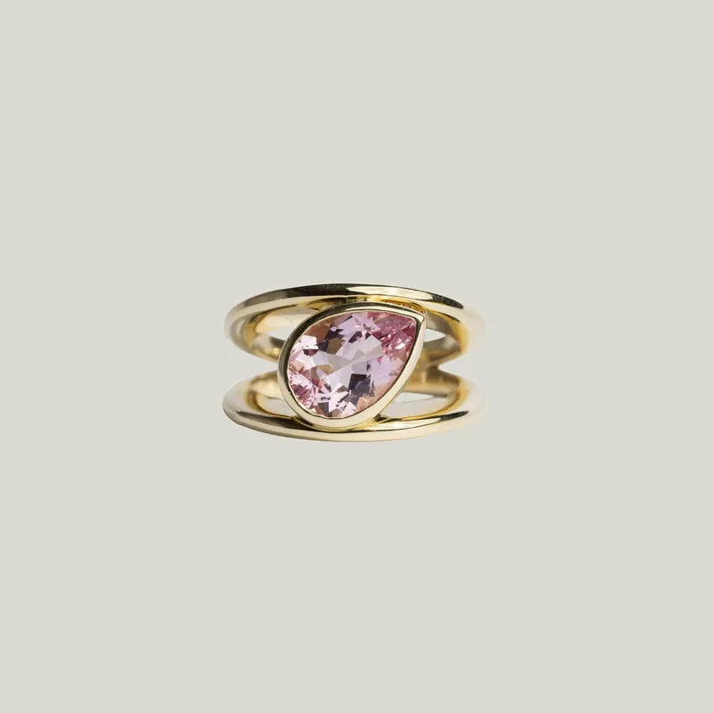 Aspen Ring: Morganite - Fannie Thomas (Consigned)