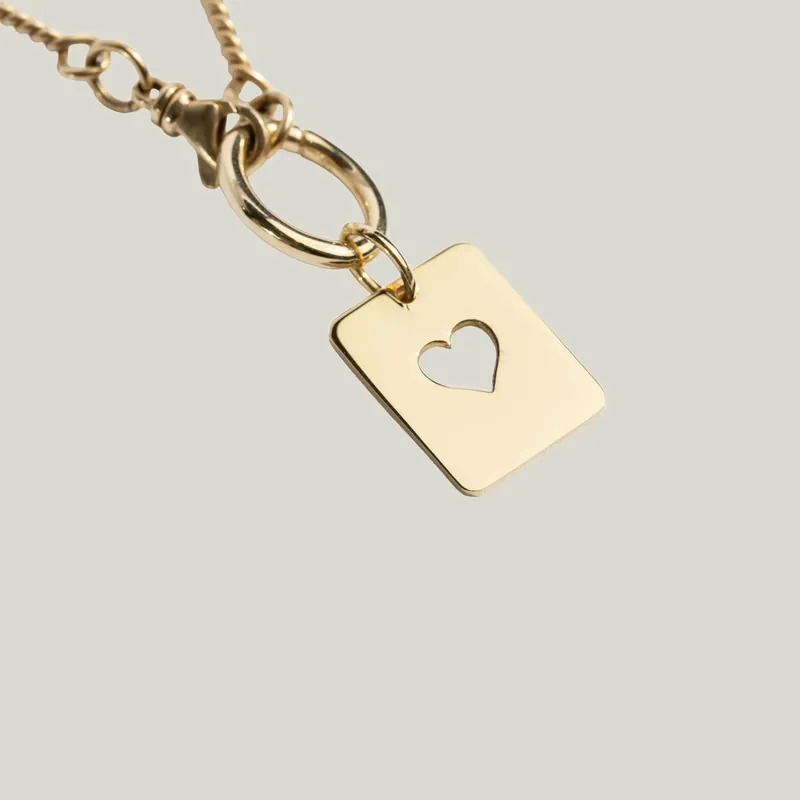 Card Charm: Heart - Fannie Thomas (Consigned)