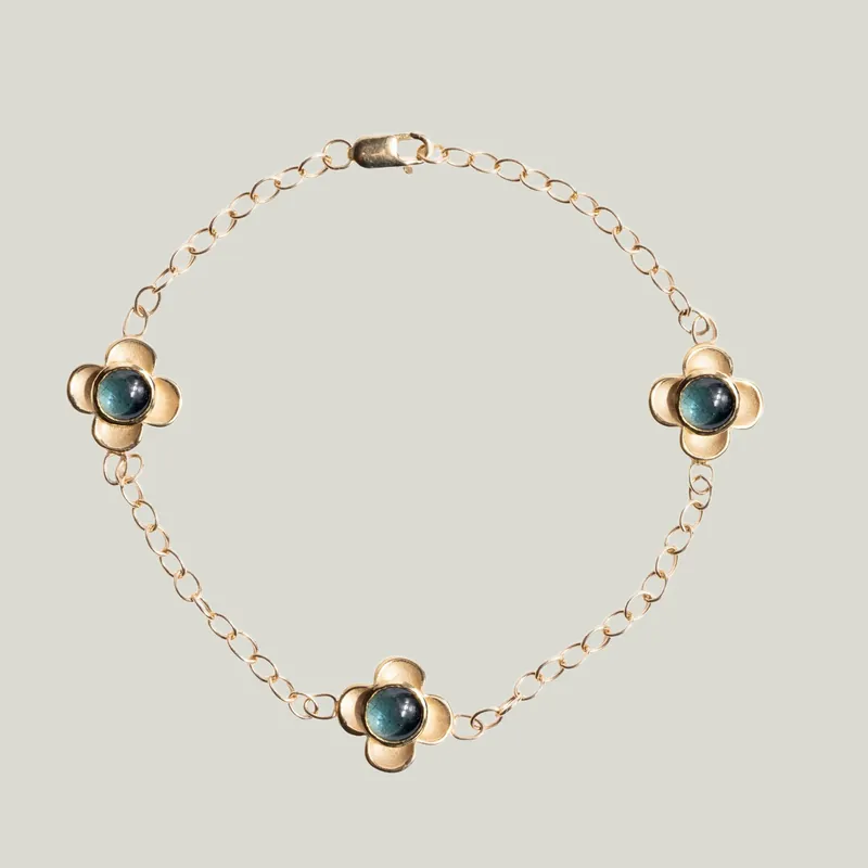 3 Primrose Bracelet: Blue - Fannie Thomas (Consigned)
