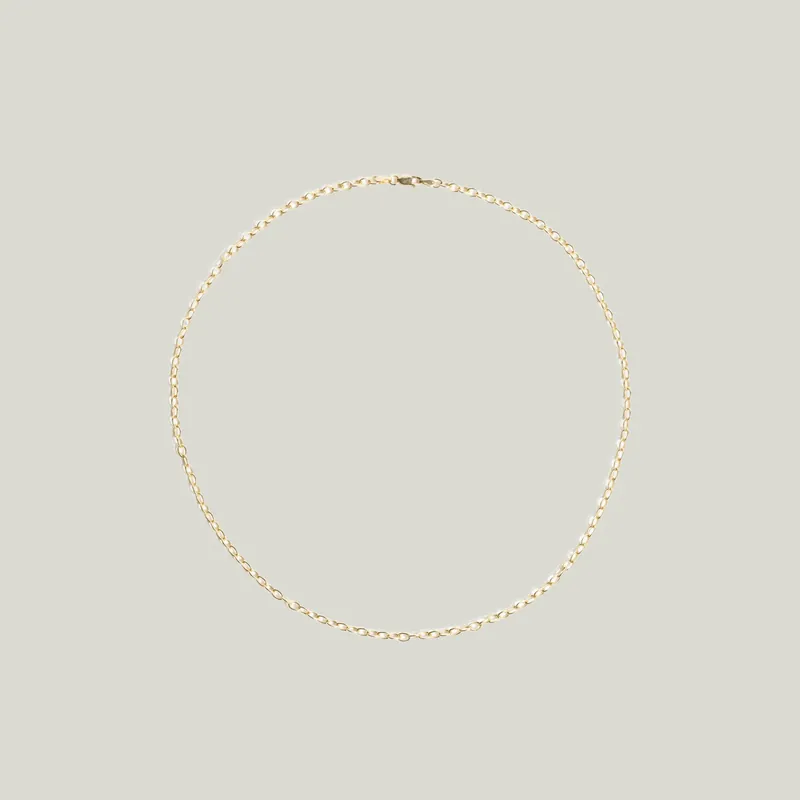 Oval Cable chain 18" Fannie Thomas - Fannie Thomas (Consigned)