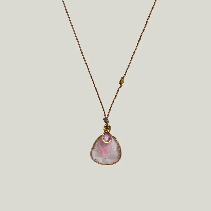 Tourmaline & Sapphire Nightingale Necklace - Nightingale Design, Inc. (Consigned)