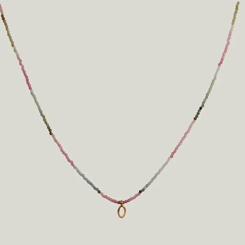 Watermelon Tourmaline & Sapphire Dove Necklace - Nightingale Design, Inc. (Consigned)