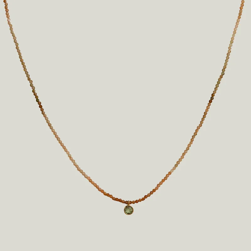 Tourmaline & Sapphire Dove Necklace - Nightingale Design, Inc. (Consigned)