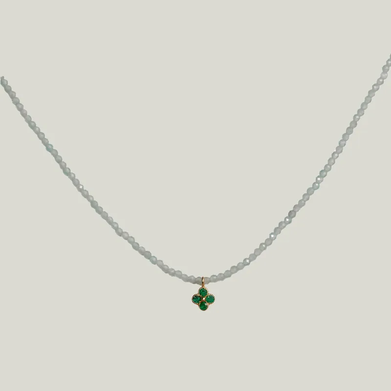 Aqua & Emerald Dove Necklace - Nightingale Design, Inc. (Consigned)