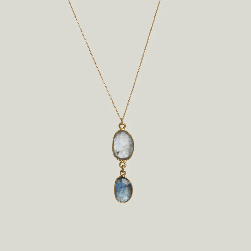 Moss Aqua & Sapphire Kingfisher Necklace - Nightingale Design, Inc. (Consigned)