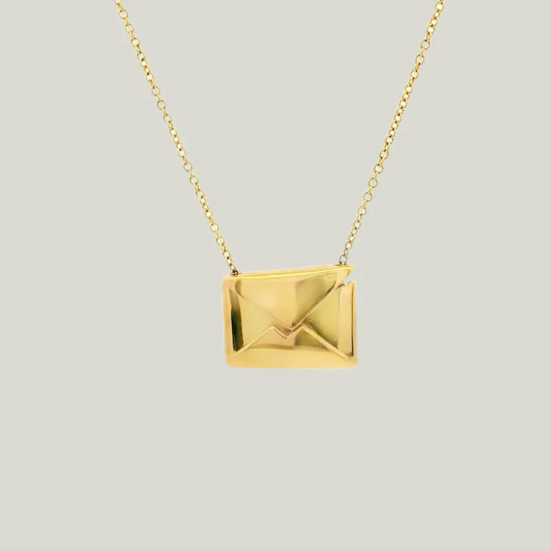 Tiffany & Co. Love Letter Pendant Necklace - Odeon Collection (Leased)