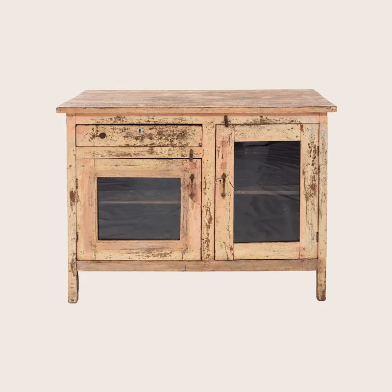 Vintage Pink Painted Cabinet | Sideboard - Golden Oldies