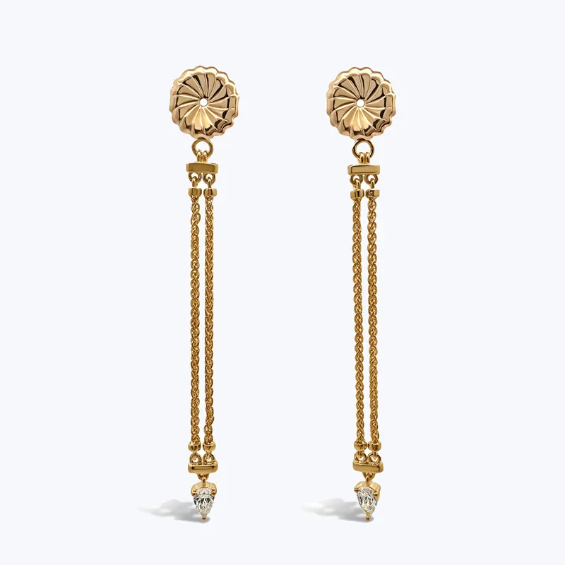 Foxtail Chain Earring Tassels - Dorian Webb (Dropship)