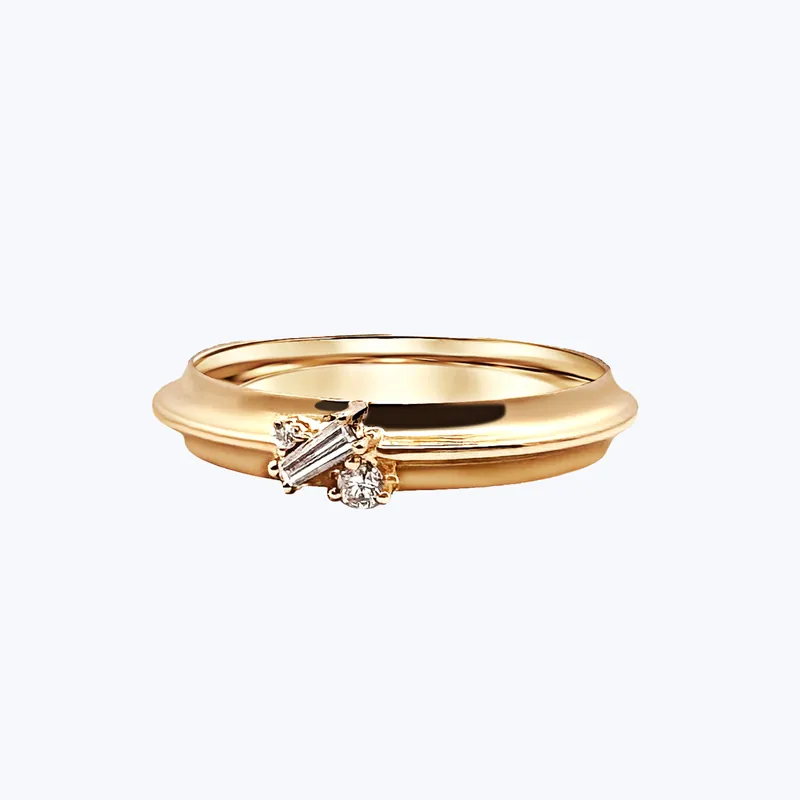 Lattice Knife Edge Stacking Ring - Dorian Webb (Dropship)