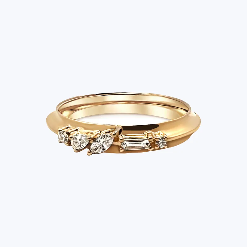 Trellis Knife Edge Stacking Ring - Dorian Webb (Dropship)