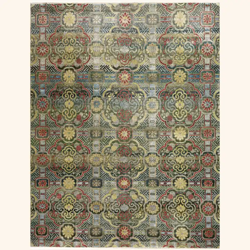 Blue Alchemy Wool Silk Blend Rug - 7'11" x 10'1"