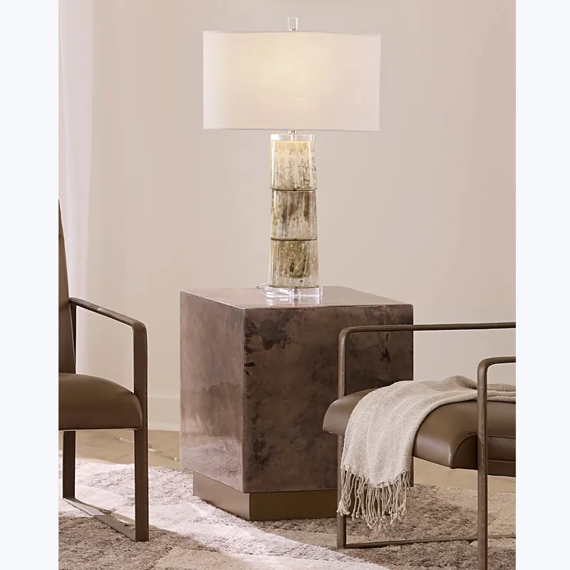 Cube Vellum Side Table - Jamie Young