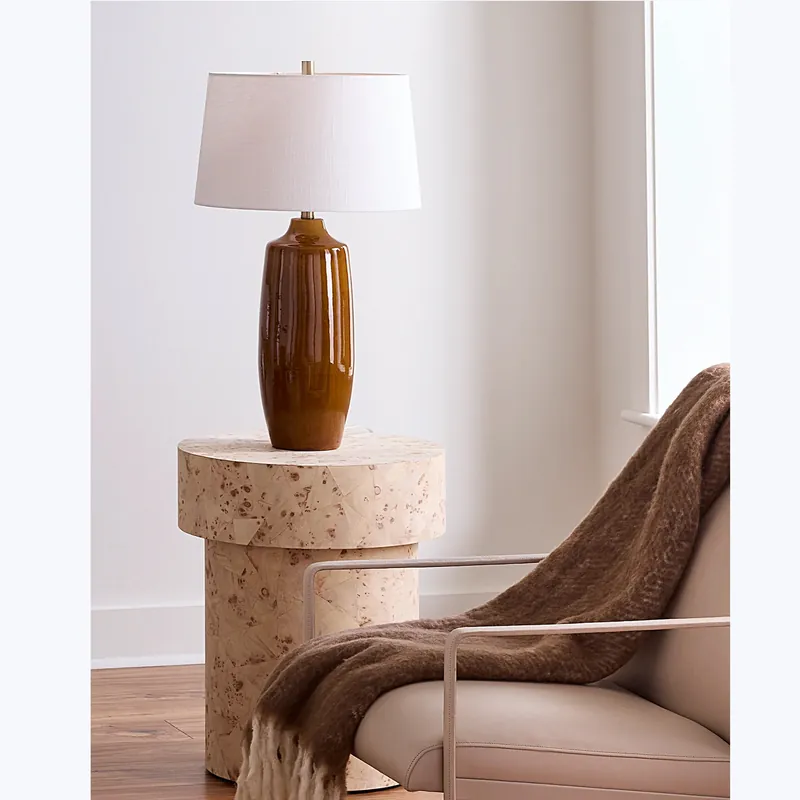 Toffee Ceramic Table Lamp - Jamie Young