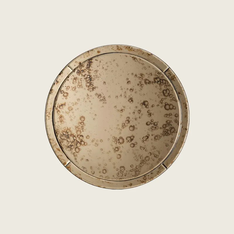 Chambord Antiqued Round Wall Mirror - Jamie Young