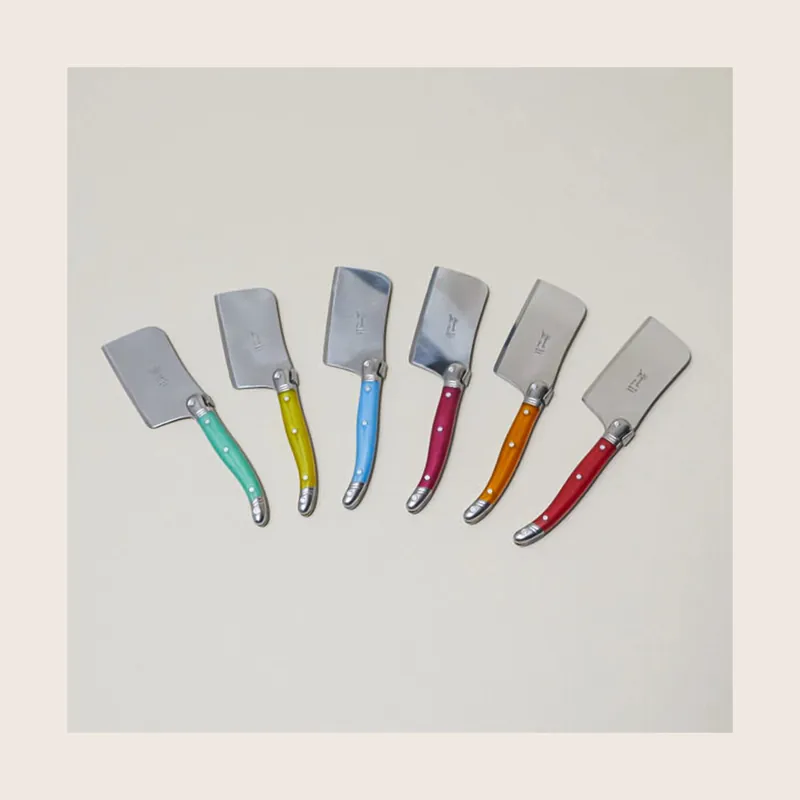 Laguiole 12 Piece Mini Cheese Cutter Set, Rainbow - Be Home