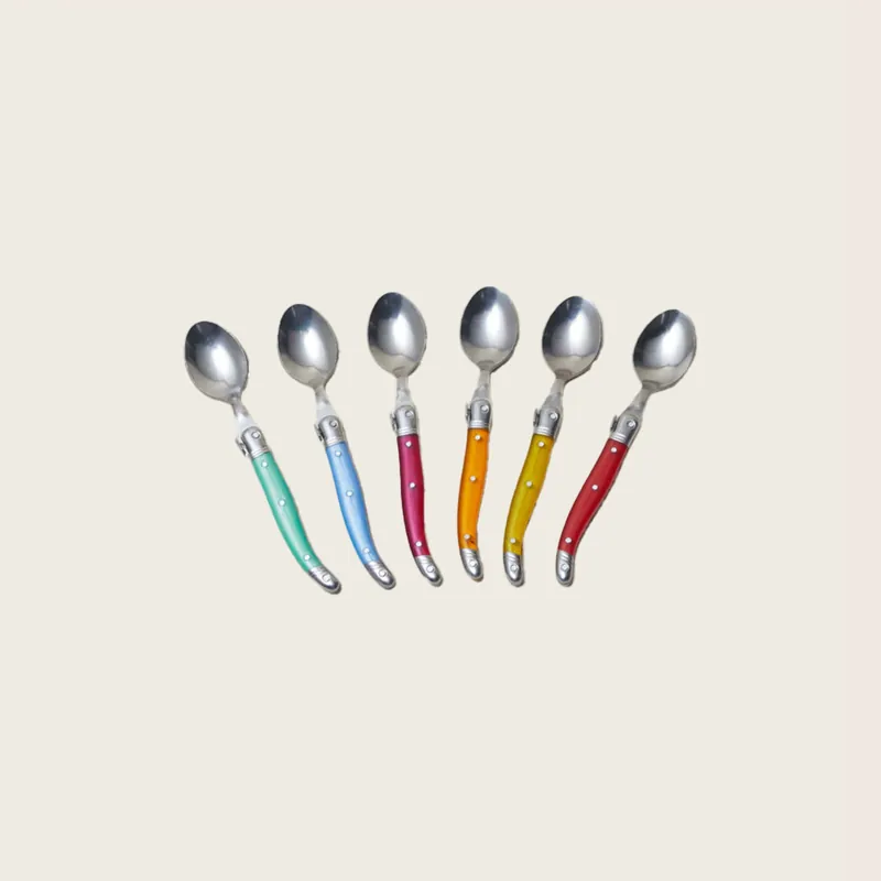 Laguiole 12 Piece Teaspoon Set, Rainbow - Be Home