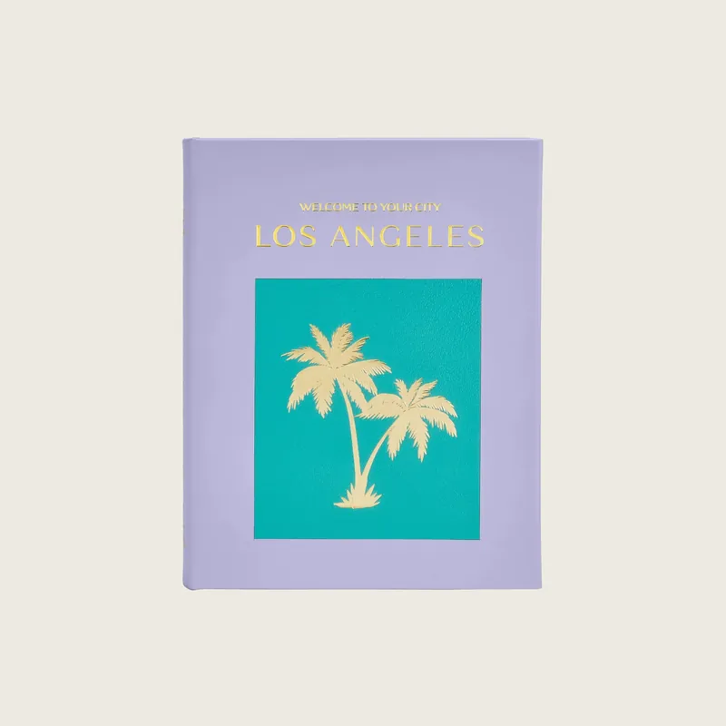 Trope Los Angeles Leather Bound Book - Graphic Image