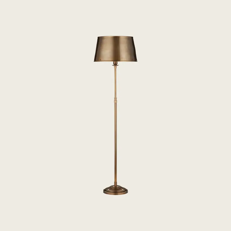 Callum Brass Floor Lamp - Currey & Company