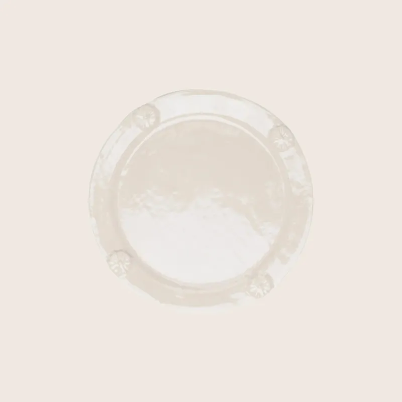 Flower Rim Dessert Plate - La Romaine Editions