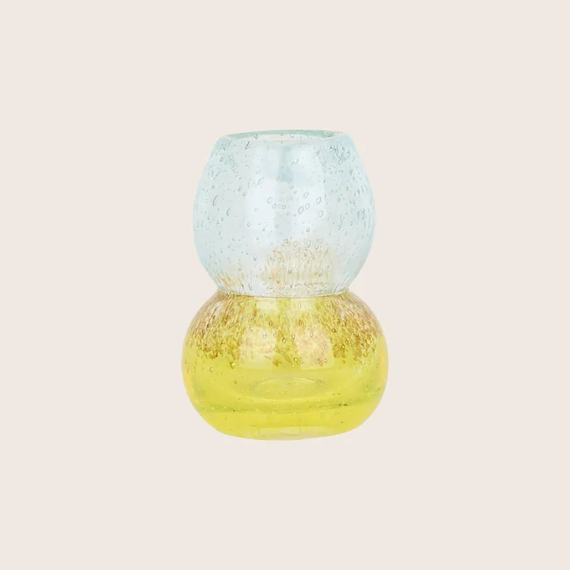 Glass Bubble Candlestick Holder - La Romaine Editions