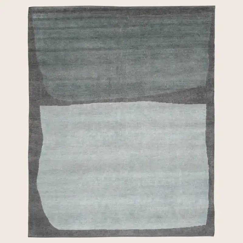 Abstract Contemporary Wool Rug - Crimson Twine LLC