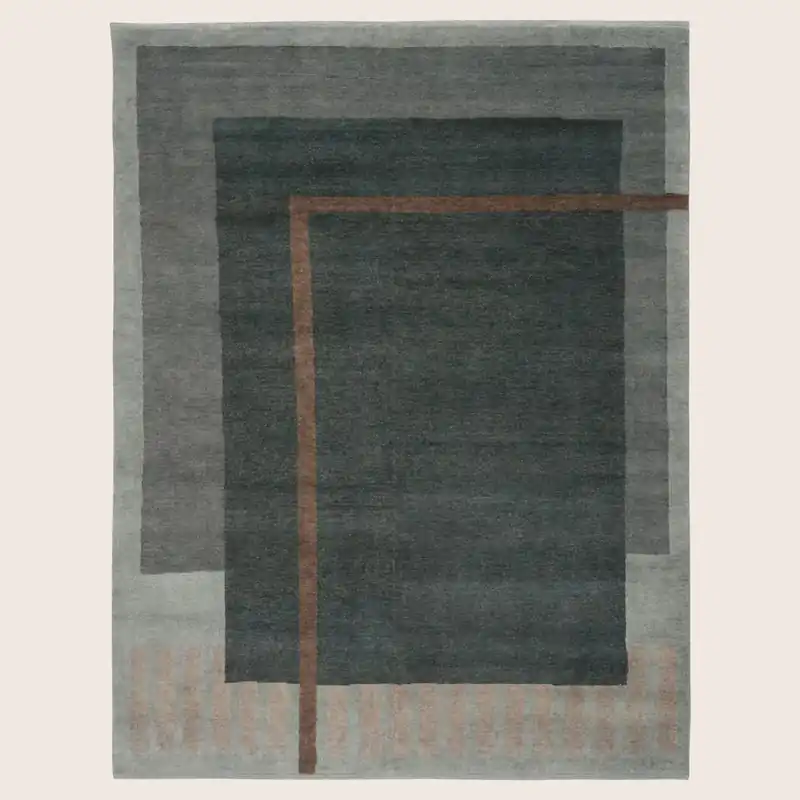Contemporary Wool Rug - 9' x 12'
