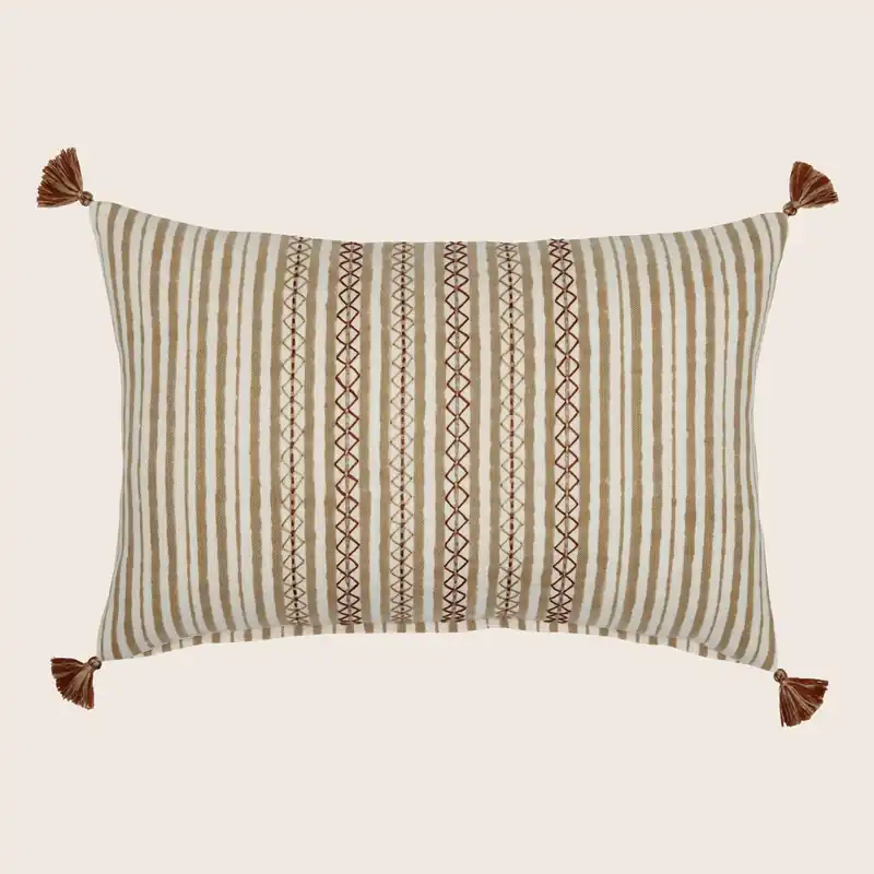 Bhuv Sand Lumbar Pillow - John Robshaw (Leased)