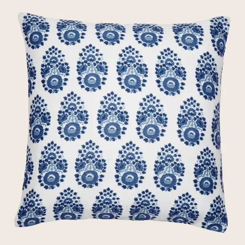 Adira Indigo Outdoor Pillow - John Robshaw (Leased)