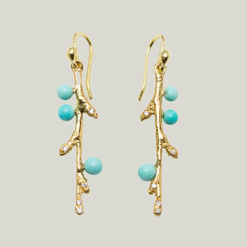 Budded Branch Earrings - Kimberlin Brown (Consigned)