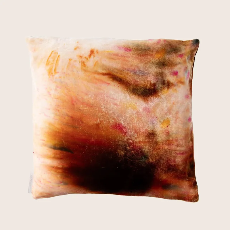 Hanabi Silk Velvet Pillow - Aviva Stanoff