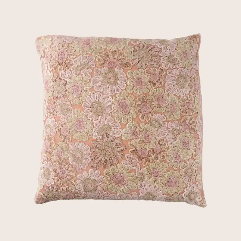 Anouk Silk Velvet Pillow, Pink Quartz - Anke Drechsel