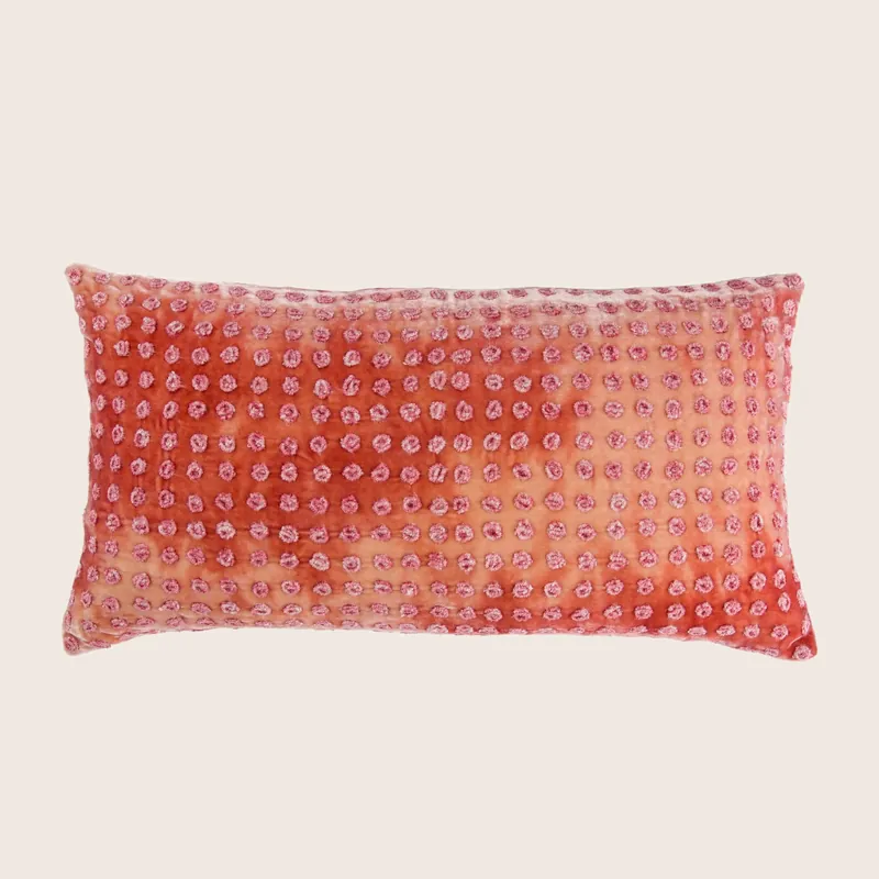 Dotty Silk Velvet Lumbar Pillow - Anke Drechsel