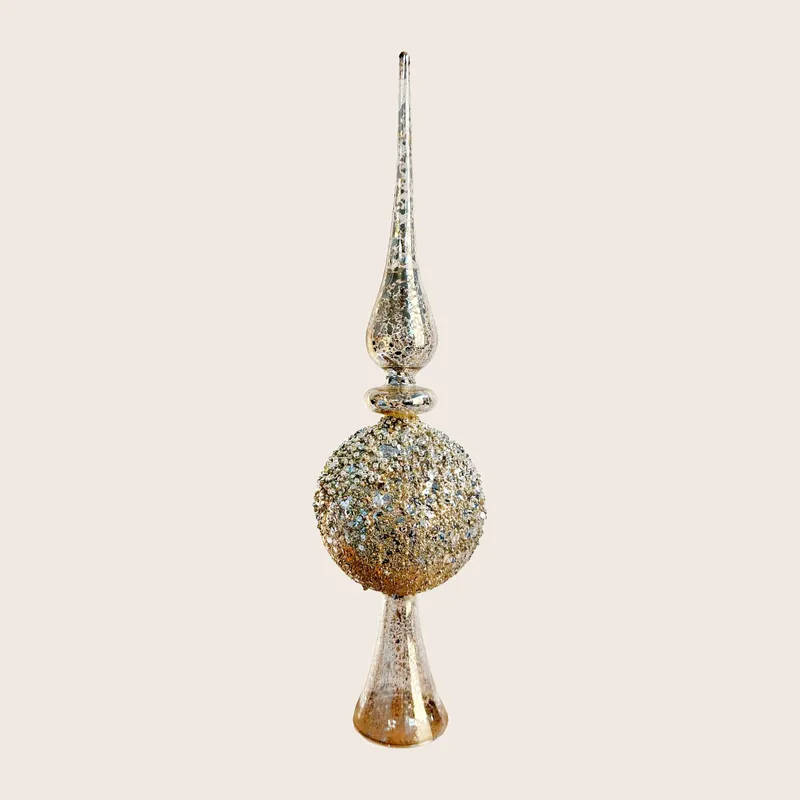 Beaded Glass Tree Topper - Shishi