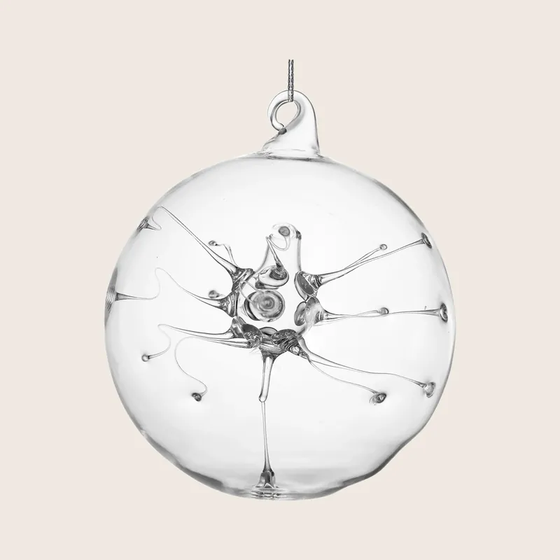 Glass Ball with Glass threads Ornament - Shishi