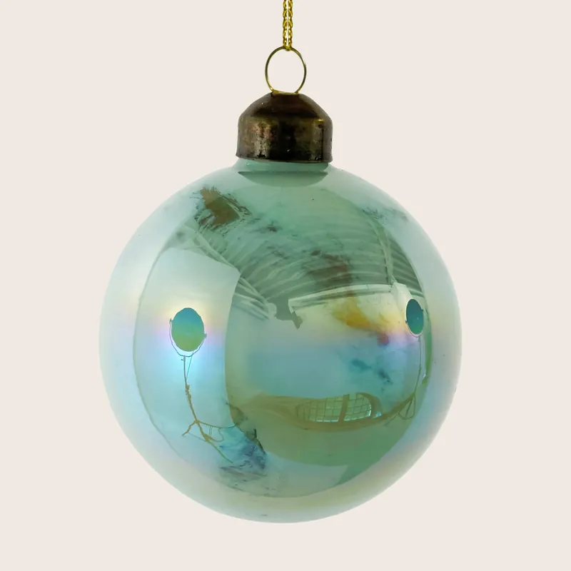Marbled Glass Ball Ornament - Shishi