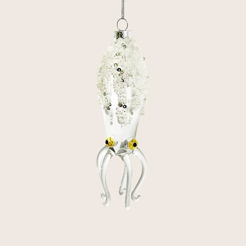 Beaded Glass Octopus Ornament - Shishi