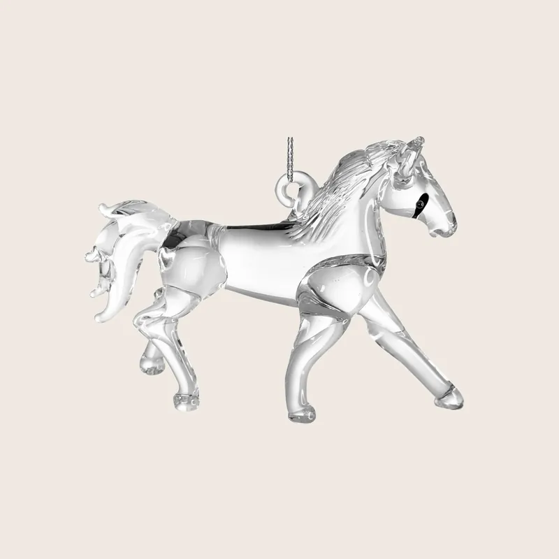 Glass Horse Ornament - Shishi
