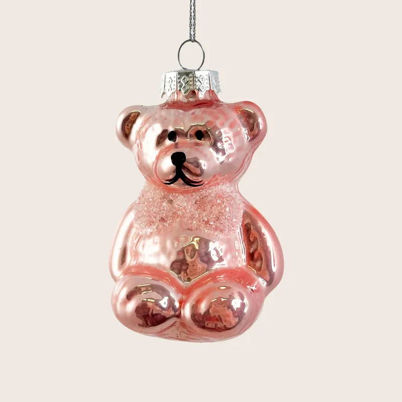 Glass Bear Ornament - Shishi