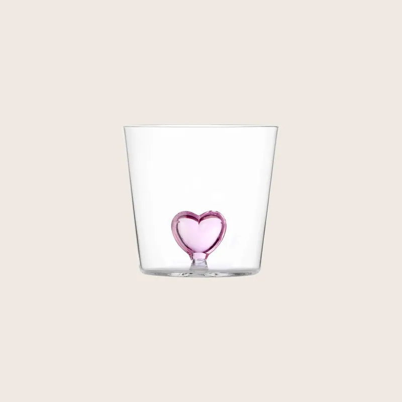 Cuore Tumbler, Pink Heart - Rosenthal Sambonet USA Ltd